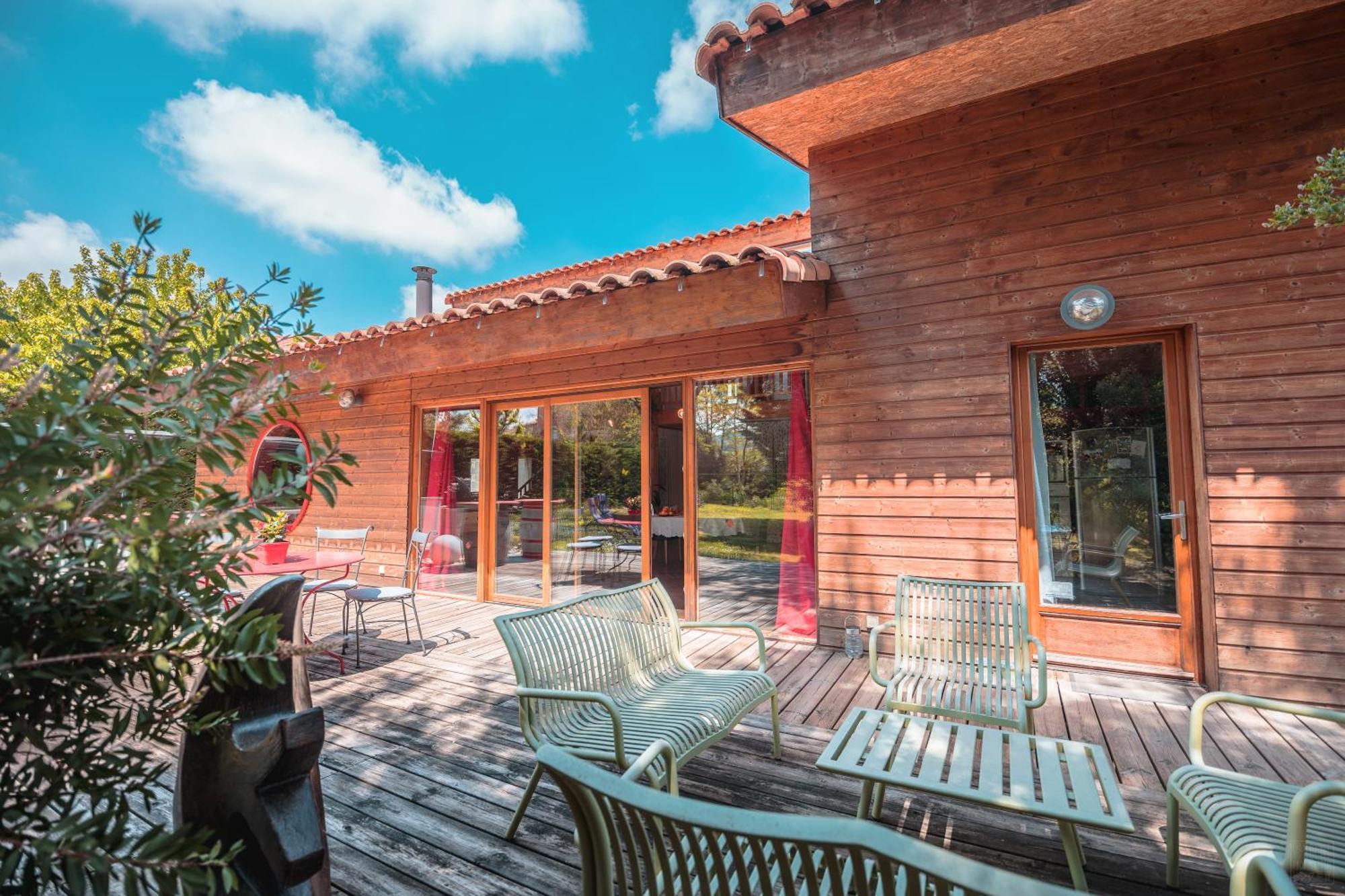 Chambre D'Hotes Neptune Wood Arzens ภายนอก รูปภาพ